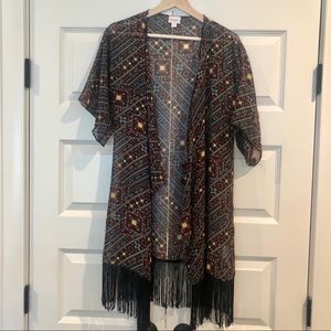LuLaRoe Monroe Geometric Kimono